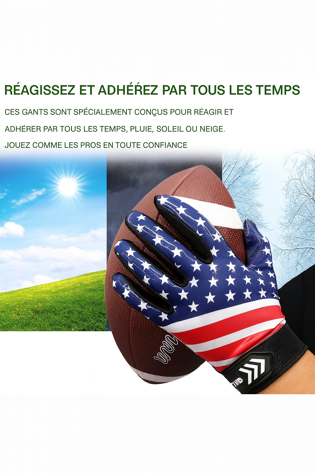 Gants de Football Américain