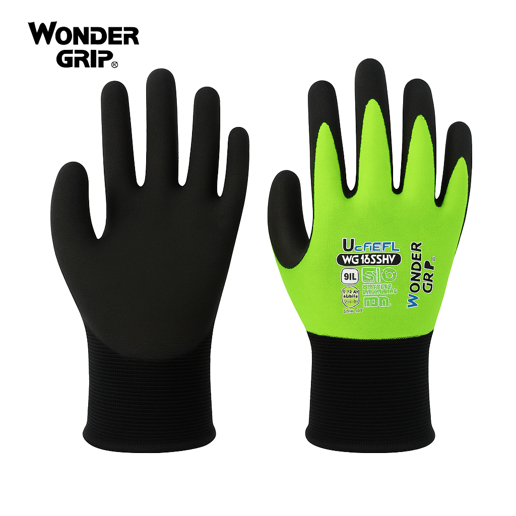 Lot de 12 Paires de Gants de Travail Wonder Grip WG – Performance, Sécurité et Confort Professionnel