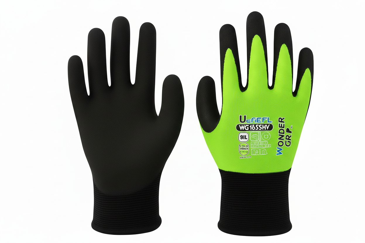 Lot de 12 Paires de Gants de Travail Wonder Grip WG – Performance, Sécurité et Confort Professionnel