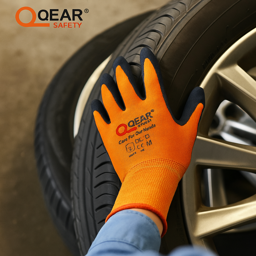 Gants de Manutention , paume résistante à l'huile et à la graisse, bonne dextérité, doublure de qualité.
