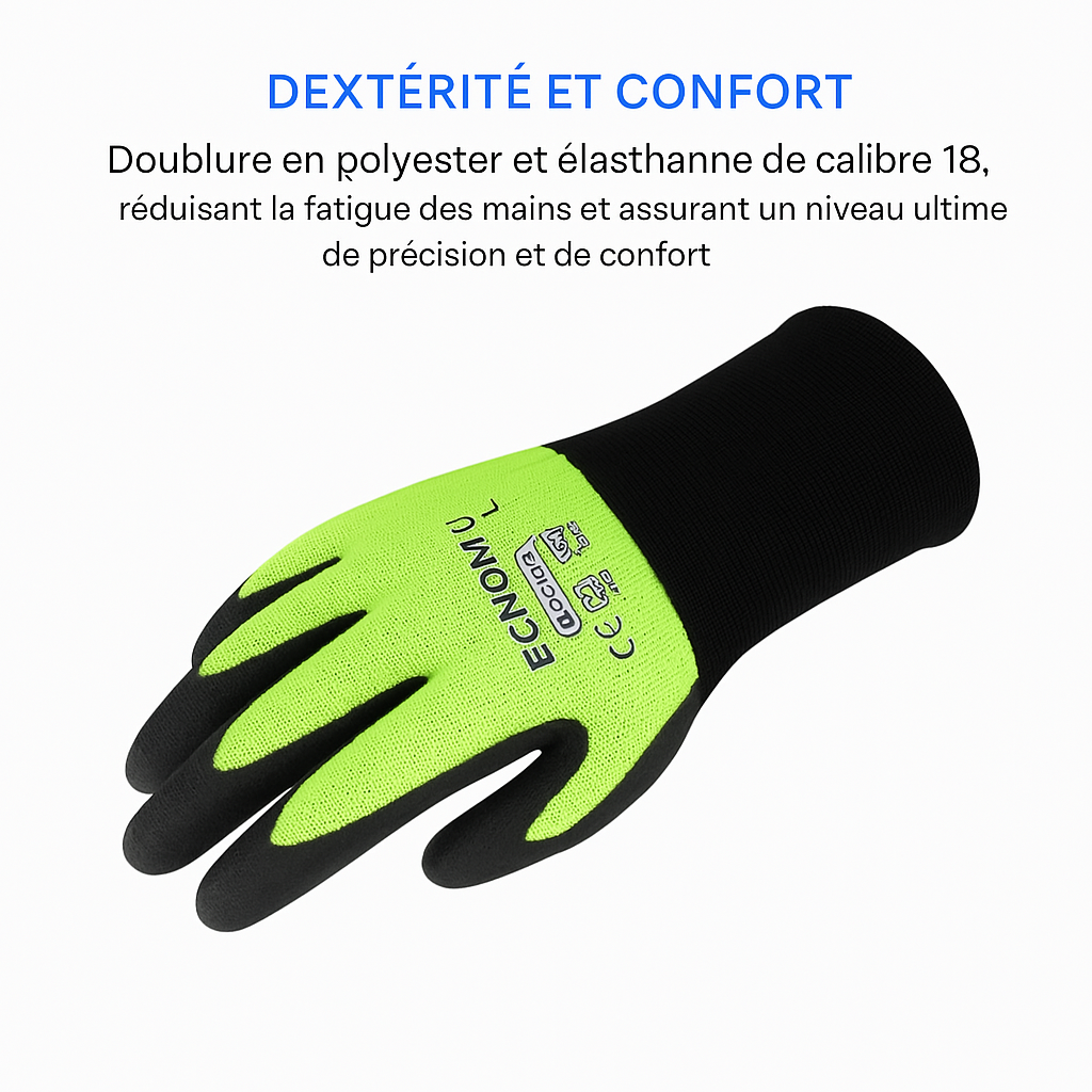 Lot de 12 Paires de Gants de Travail Wonder Grip WG – Performance, Sécurité et Confort Professionnel