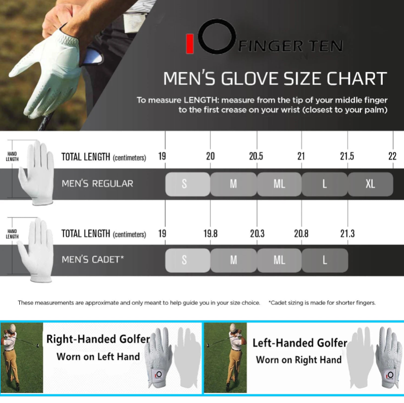 Gants de Golf en Cuir pour Hommes. Elégance et Performance