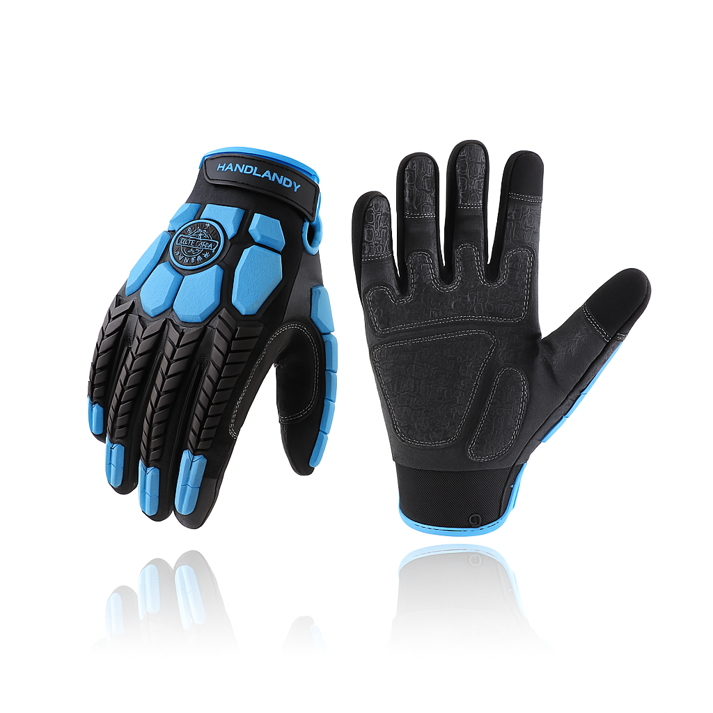 Gants de Manutention Anti-Vibration HANDLANDY – Protection, Performance et Technologie Tactile.