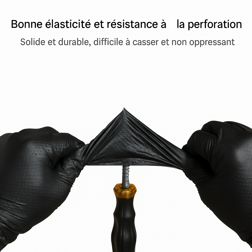 Gants de manutention en Nitrile – Gants Multi-usages pour Réparation Automobile et Tâches Ménagères.