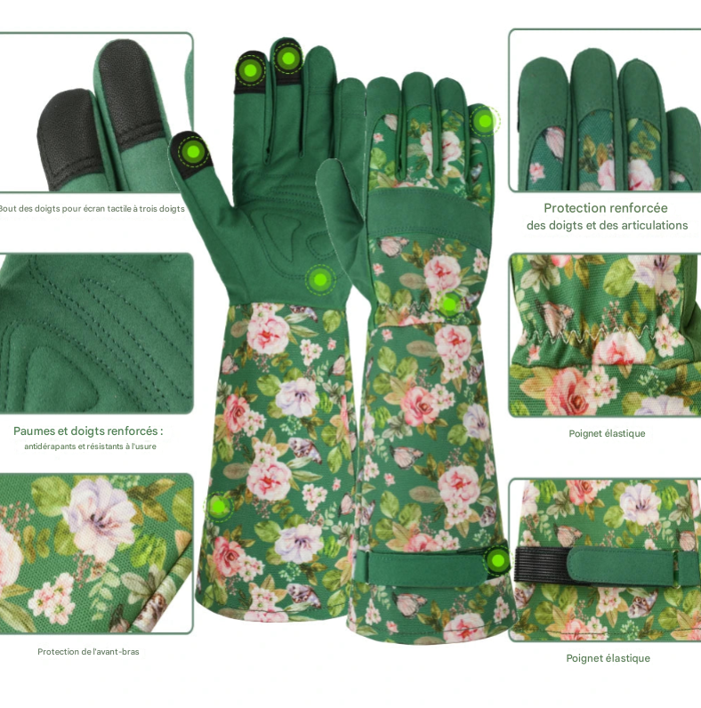 Gants de Jardinage Longs pour Femme â ĂlĂ©gance, Confort et Protection