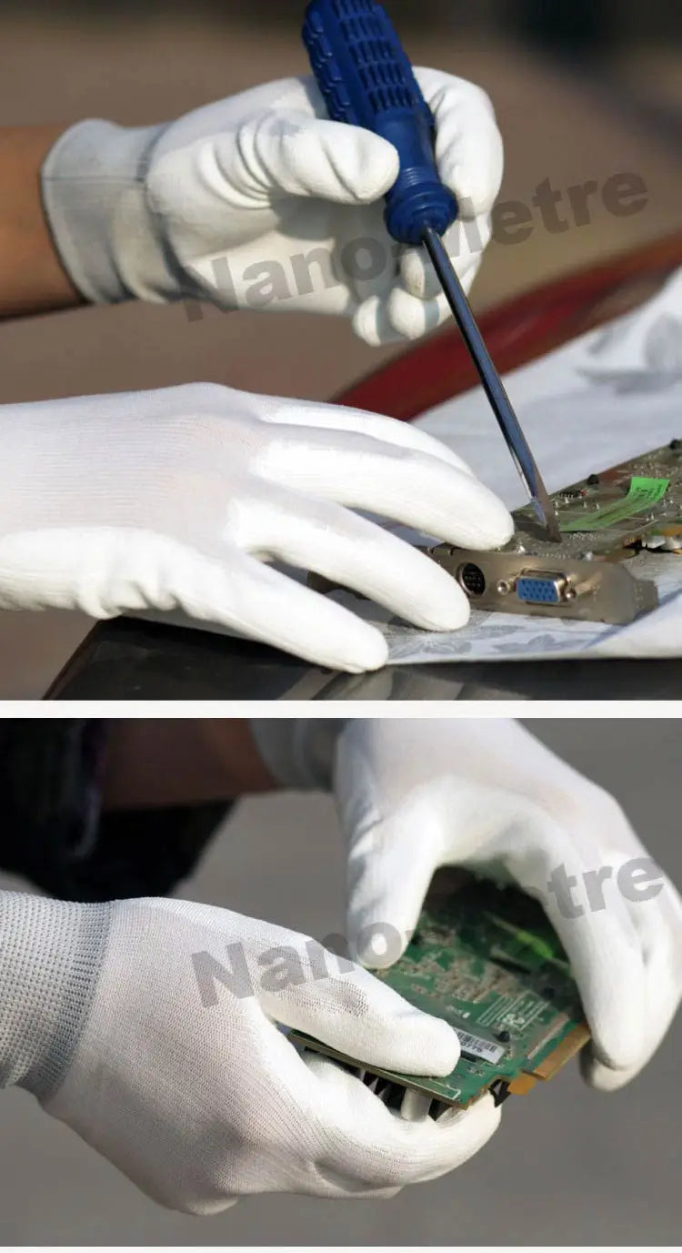 Gants de Manutention Antistatiques – Protection Professionnelle pour Milieu Industriel et Électronique.