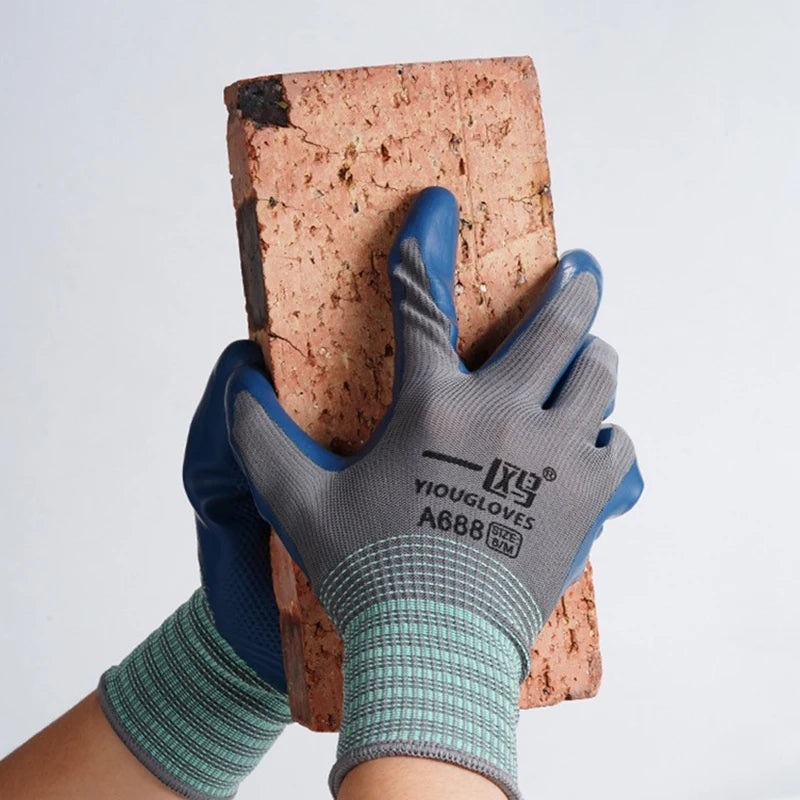 Gants de Manutention en Latex Gaufré – Confort, Sécurité et Performance.
