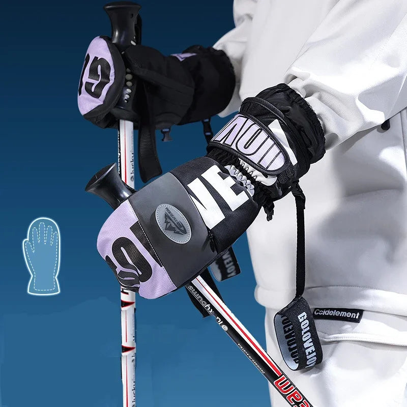Gants de Ski DOLLPLUS – Élégance, Chaleur et Performance