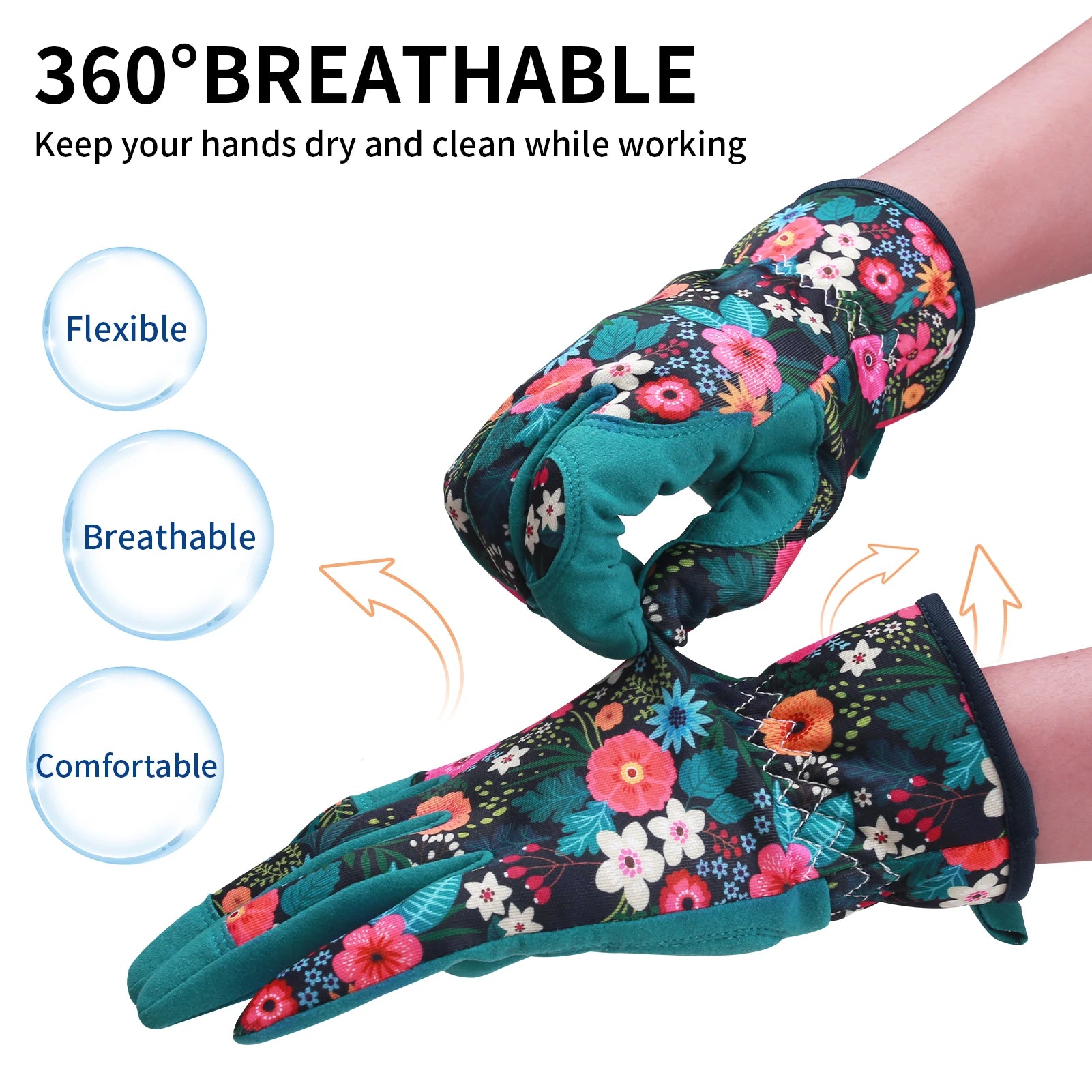 Gants de Jardinage Femme en Cuir Microfibre – Confort, Protection et Élégance au Jardin.