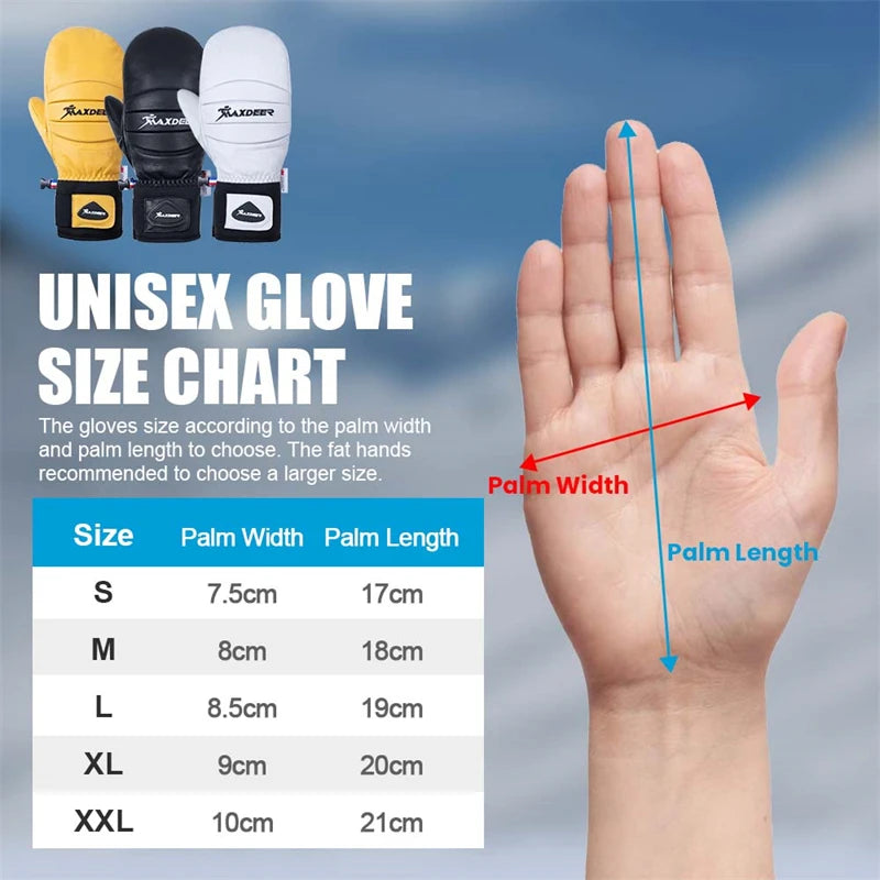 Gants de Ski MAXDEER â Performance, Chaleur et RĂ©sistance ExtrĂȘme
