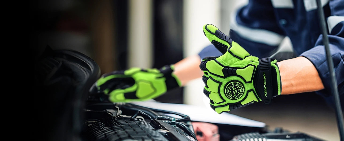 Gants de Travail Antichoc HANDLANDY - Anti-Vibration et Haute Résistance