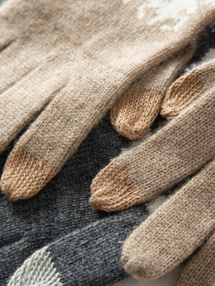 Gants d'hiver pour Femme en 100% Cachemire – Élégance et Douceur