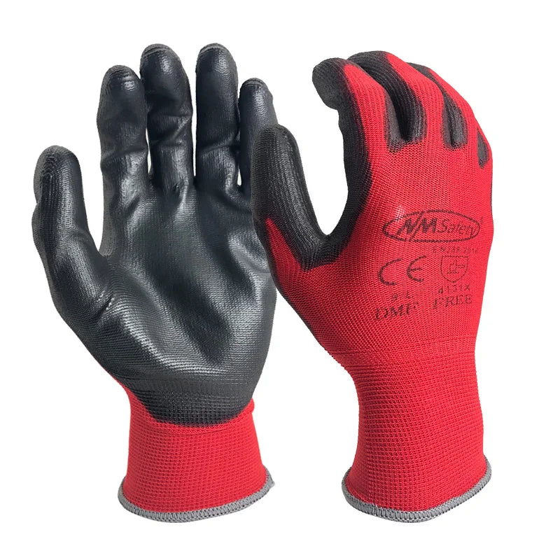 Gants de Sécurité NMSafety en Nylon PU – Confort et Protection pour Travaux Industriels.