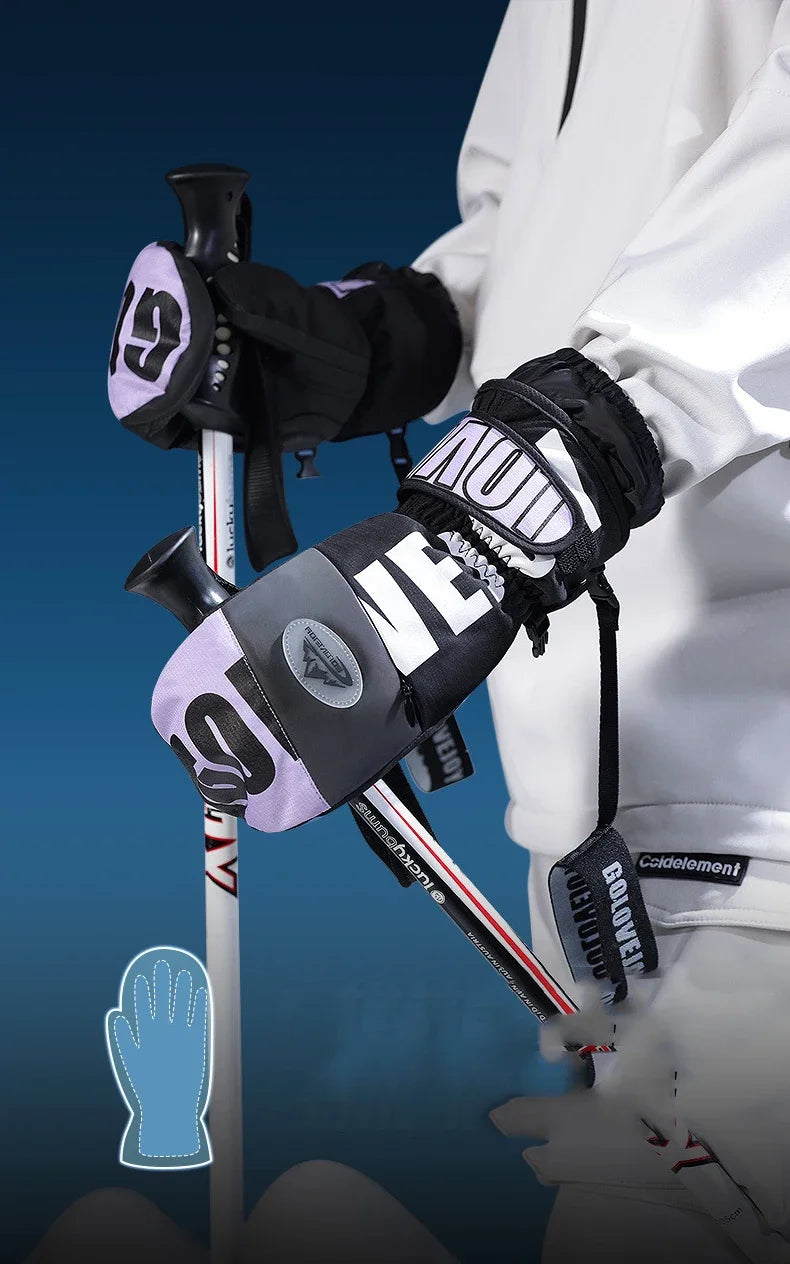 Gants de Ski DOLLPLUS – Élégance, Chaleur et Performance