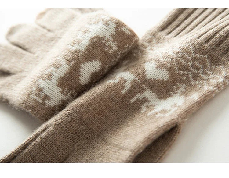 Gants d'hiver pour Femme en 100% Cachemire – Élégance et Douceur