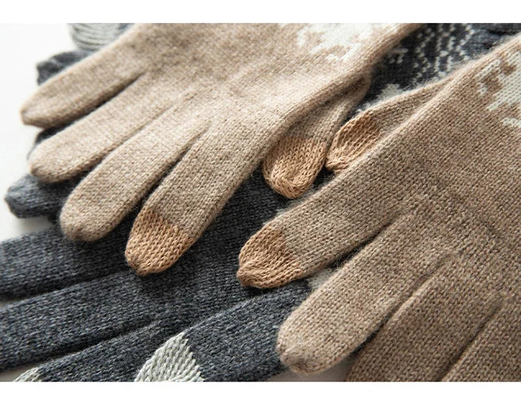 Gants d'hiver pour Femme en 100% Cachemire – Élégance et Douceur