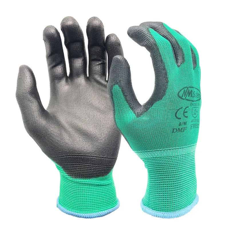 Gants de Sécurité NMSafety en Nylon PU – Confort et Protection pour Travaux Industriels.