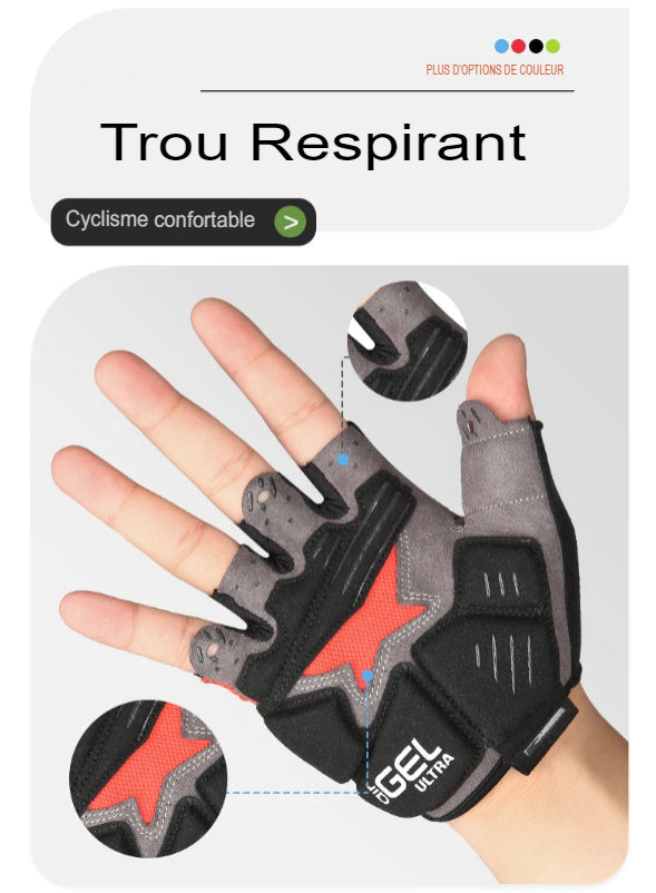 Gants de Fitness et de vĂ©lo Demi-Doigts CXWXC â Confort, RespirabilitĂ© et Performance