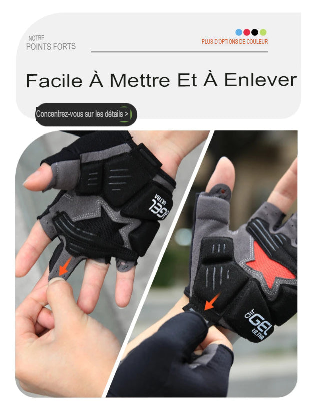 Gants de Fitness et de vĂ©lo Demi-Doigts CXWXC â Confort, RespirabilitĂ© et Performance