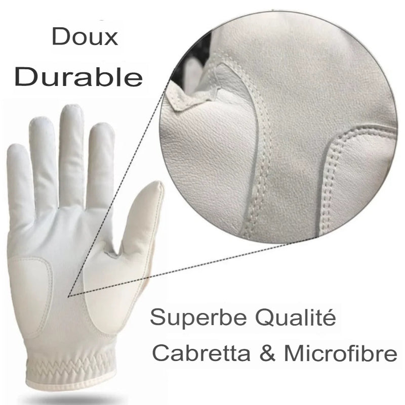 Gants de Golf en Cuir pour Hommes. Elégance et Performance