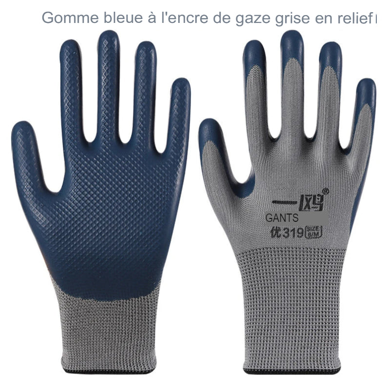 Gants de Manutention en Latex Gaufré – Confort, Sécurité et Performance.