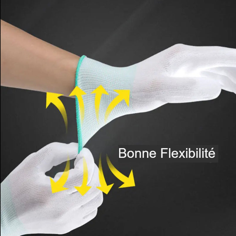 Gants de Manutention Professionnels avec Revêtement en PU – Résistance et Confort Inégalés.