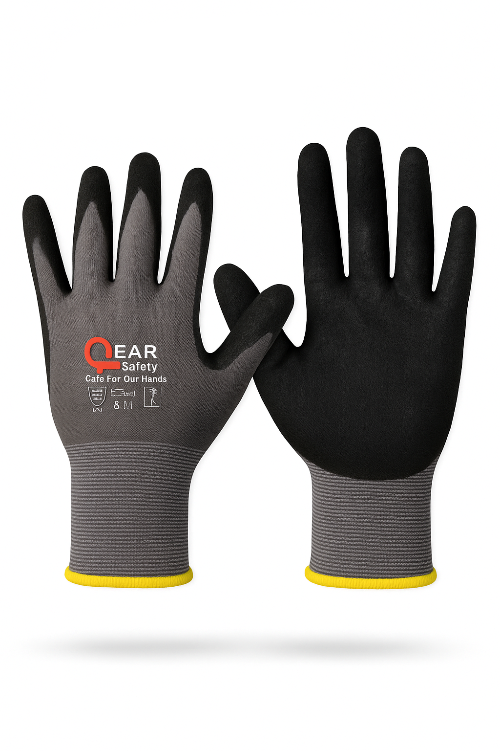 Gants de Travail Antidérapants QEAR SAFETY – Haute Performance et Protection Professionnelle
