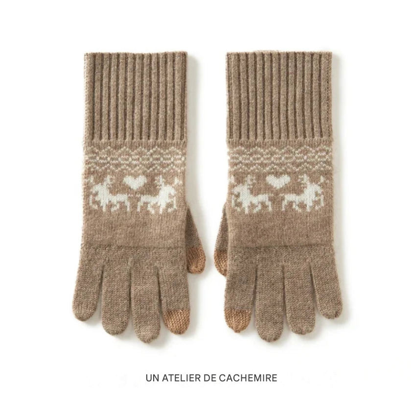 Gants d'hiver pour Femme en 100% Cachemire – Élégance et Douceur