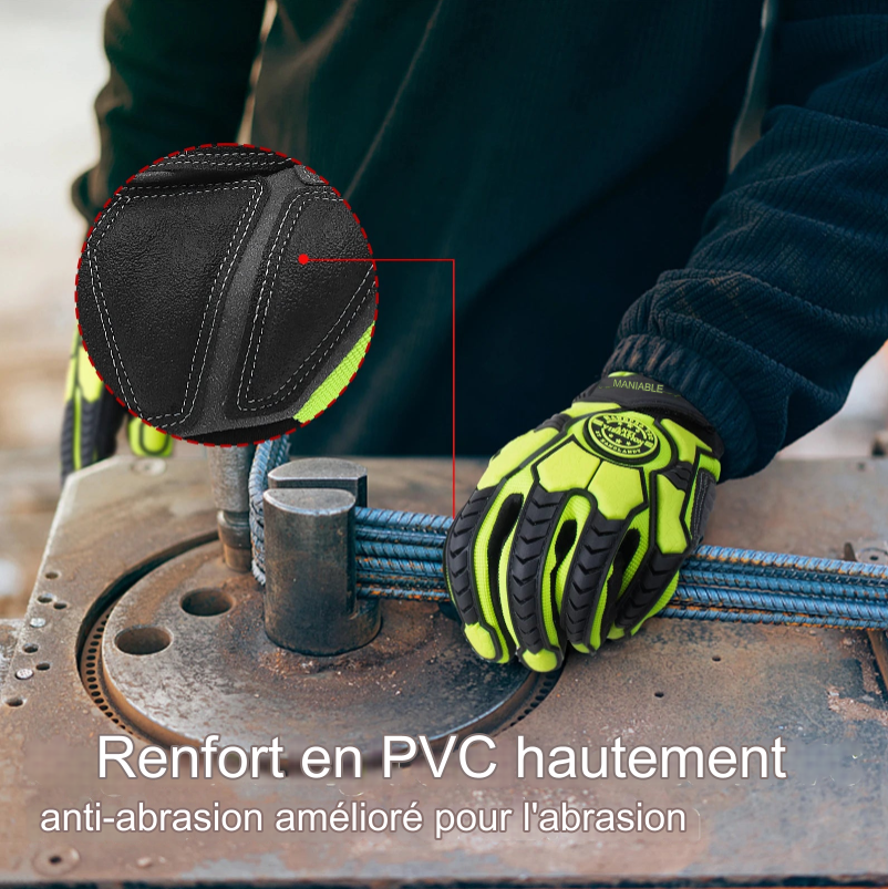 Gants de Travail Antichoc HANDLANDY - Anti-Vibration et Haute Résistance