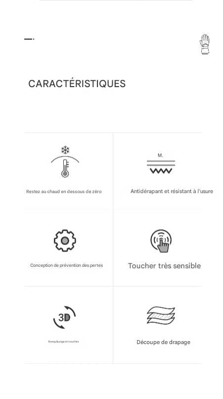 Gants d'hiver de ski COPOZZ – Confort, Chaleur et Performance.