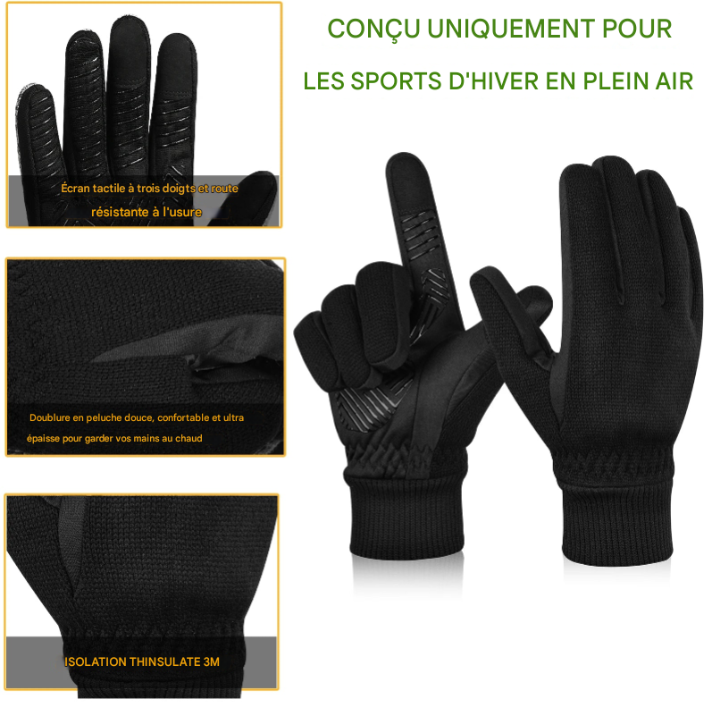 Gants d'hiver Thermiques MOREOK – Polyvalents, Chauds et Tactiles