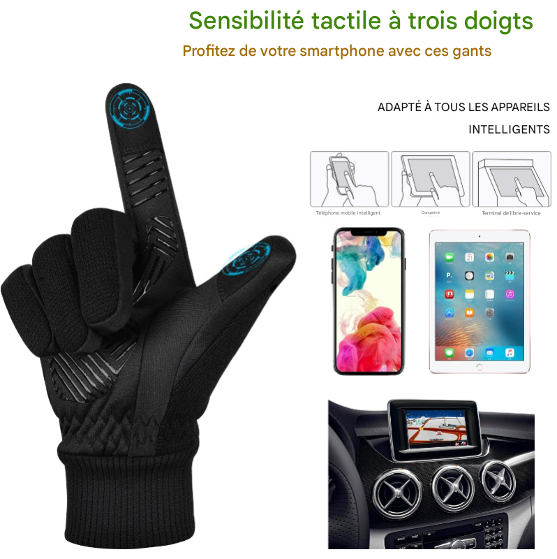 Gants d'hiver Thermiques MOREOK – Polyvalents, Chauds et Tactiles