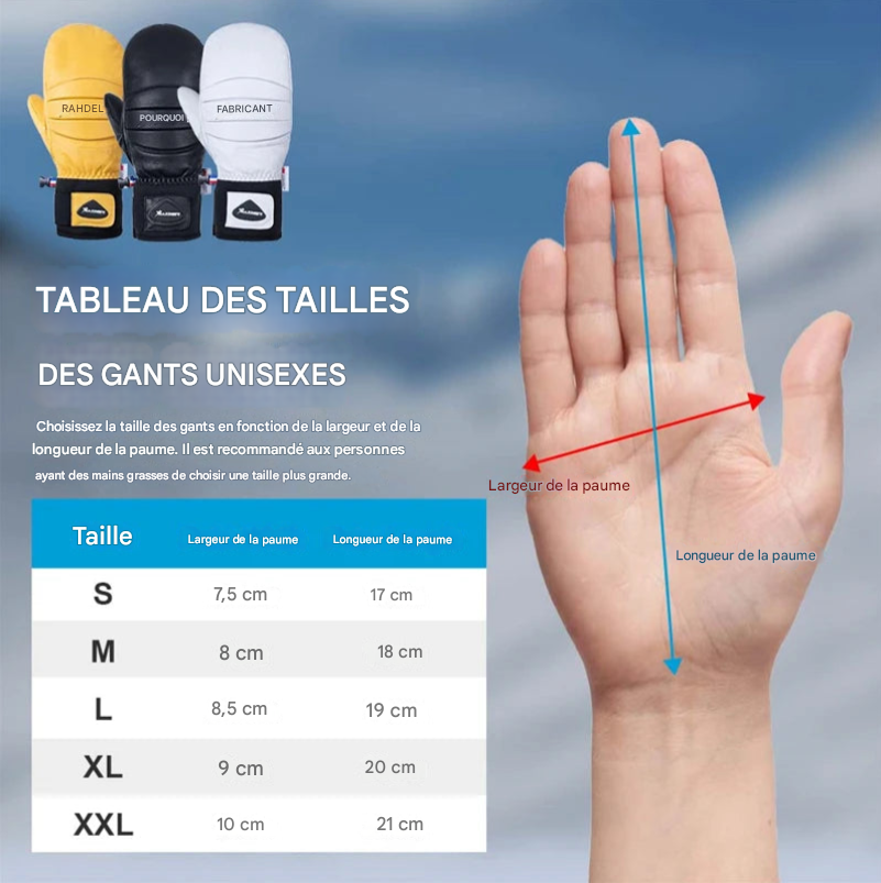 Gants de Ski MAXDEER â Performance, Chaleur et RĂ©sistance ExtrĂȘme