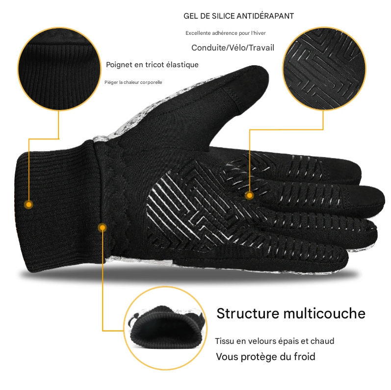 Gants d'hiver Thermiques MOREOK – Polyvalents, Chauds et Tactiles