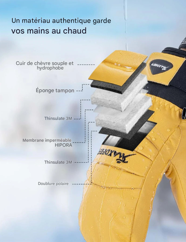 Gants de Ski MAXDEER â Performance, Chaleur et RĂ©sistance ExtrĂȘme