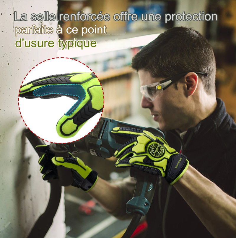 Gants de Travail Antichoc HANDLANDY - Anti-Vibration et Haute Résistance