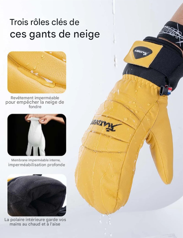 Gants de Ski MAXDEER â Performance, Chaleur et RĂ©sistance ExtrĂȘme