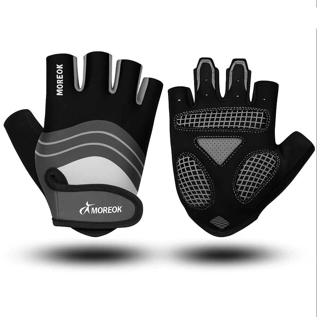 Gants de Fitness et de sport demi-doigts MOREOK – Performance, Confort et Polyvalence.