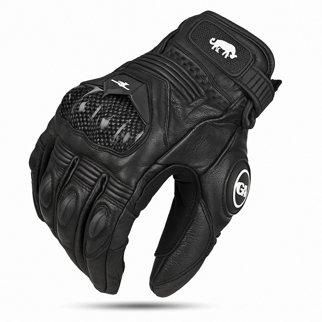 Gants Moto en Cuir avec Protection Carbone â Style, SĂ©curitĂ© et Confort