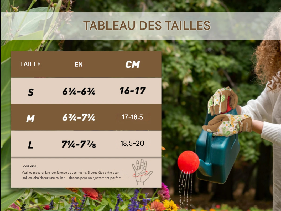 Gants de Jardinage et de Bricolage pour Femme – HANDLANDY. Protégez vos mains avec style et confort.