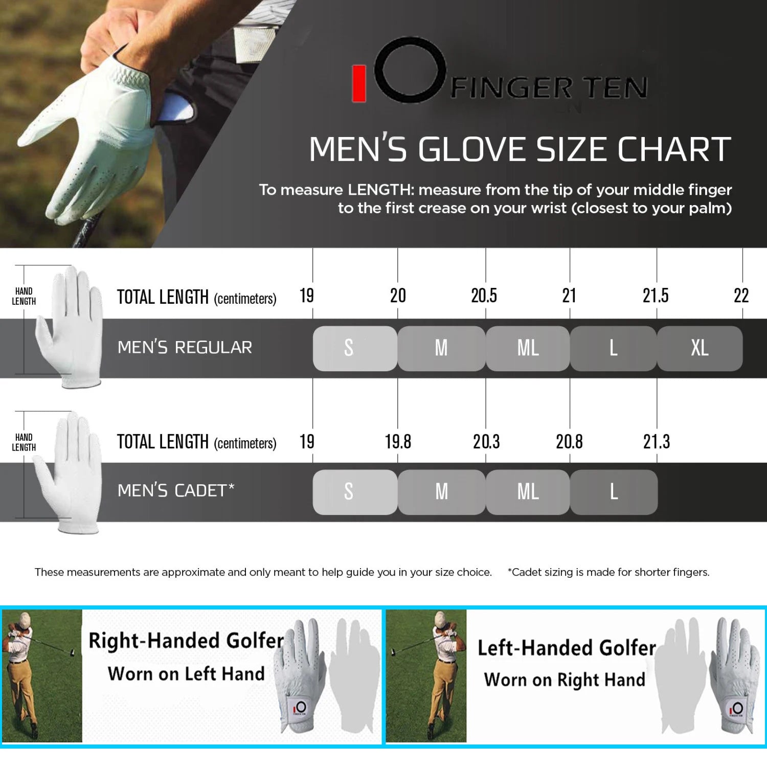 Gants de Golf O FINGER TEN – Élégance, Performance et Confort
