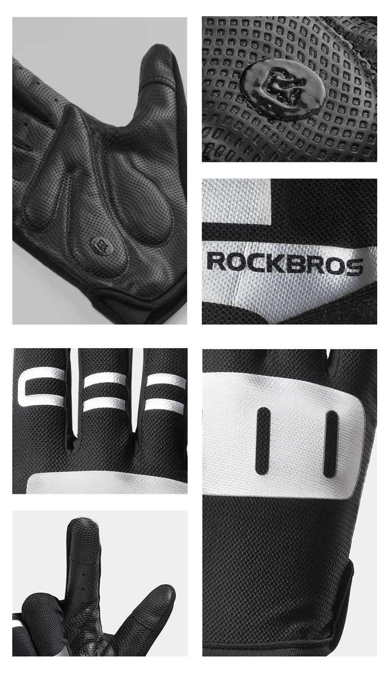 Gants  de sport ROCKBROS Tactiles Unisexes – Confort, Contrôle et Style pour Vos Aventures en Plein Air.