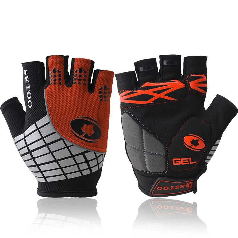 Gants de Cyclisme et de Fitness Réfléchissants Demi-Doigt – Sécurité et Performance