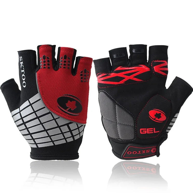 Gants de Cyclisme et de Fitness Réfléchissants Demi-Doigt – Sécurité et Performance