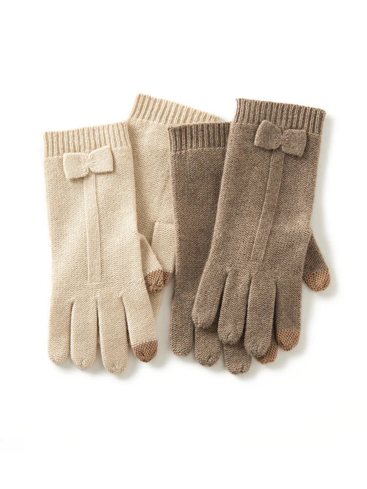 Gants d’Hiver Femme  100% Cachemire – Élégance et confort