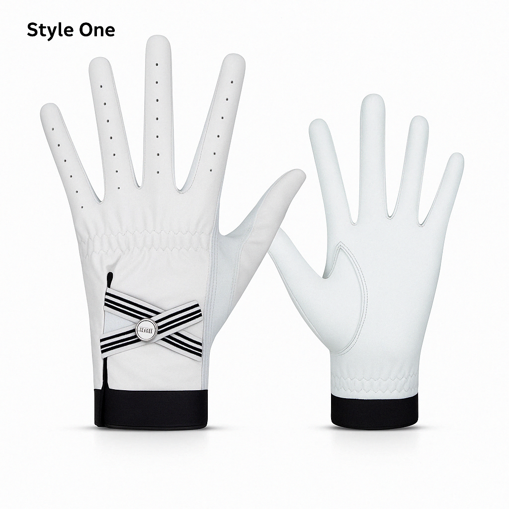 Gants de Golf Femme en Cuir Véritable – Élégance, Confort et Performance.