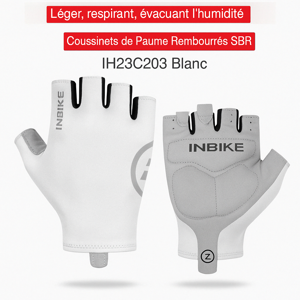 Gants de Sport INBIKE Demi-Doigts – Idéals pour Cyclisme, Fitness et Sports d'Été
