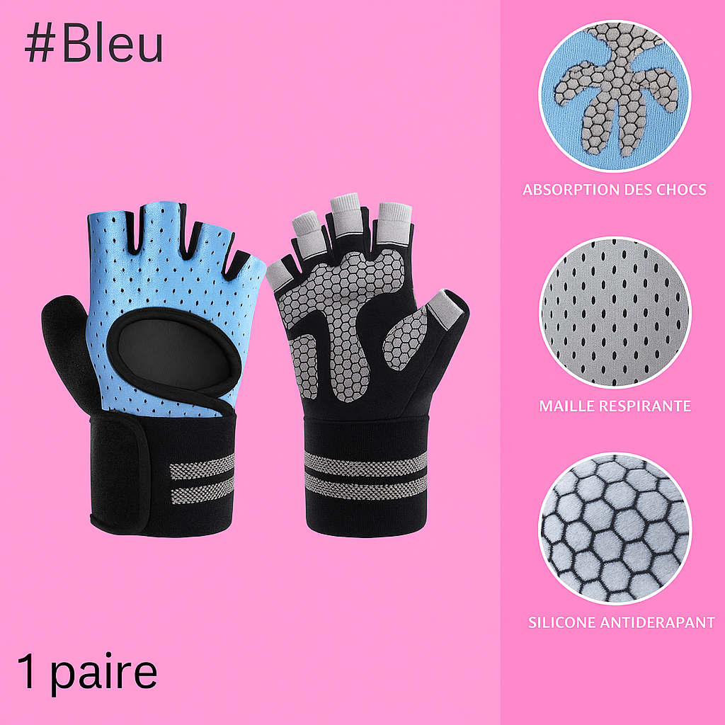 Gants d’Entraînement Musculation et de  CrossFit -Protection et  Performance