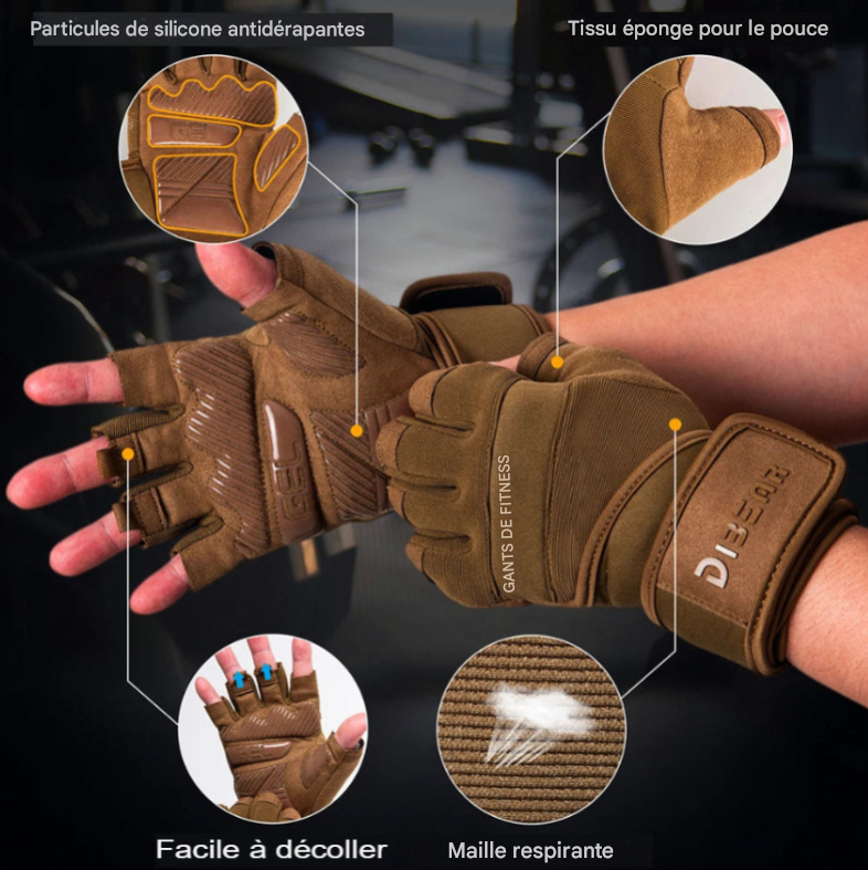 Gants de Fitness Dibear – Performance, Confort et Résistance pour Tous Vos Entraînements