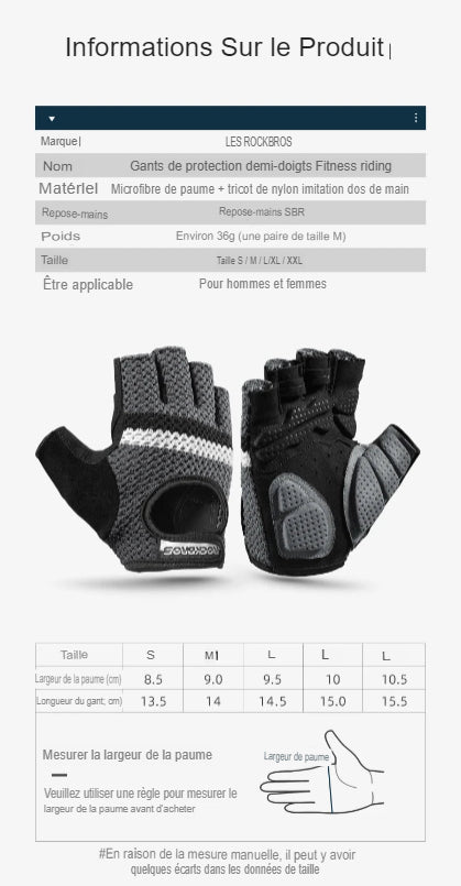 Gants de Fitness et Cyclisme ROCKBROS – Confort, Protection et Performance